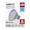 Satco 4.5 Watt MR16 LED - Silver Finish - 5000K - GU5.3 Base - 360 Lumens - 12 Volt - Hologen S11390 - alternate 4